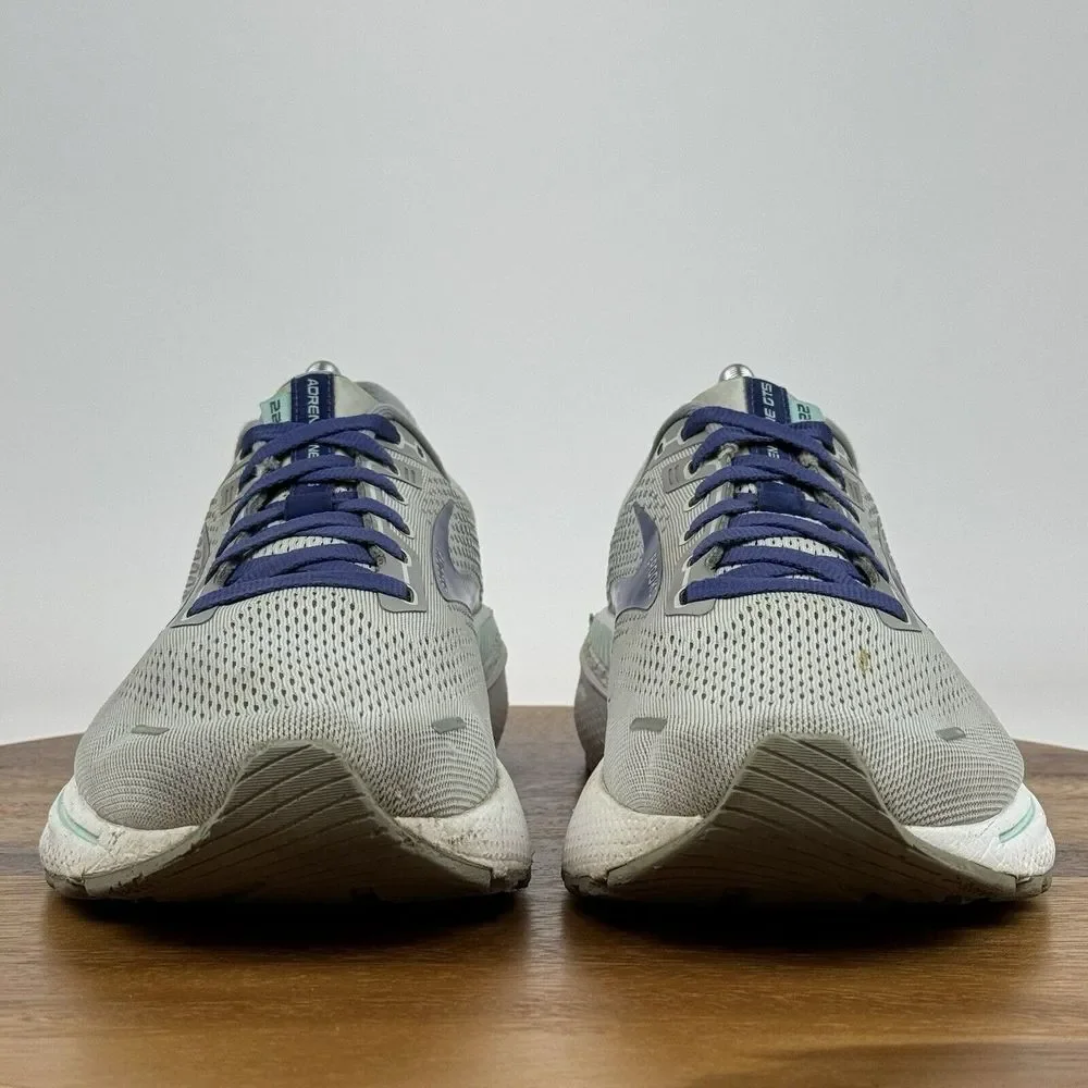 Womens Brooks Adrenaline‎ GTS 22 Gray Athletic Running Sneakers Shoes Size 11 B
